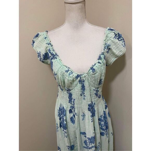 Free People Forget Me Not Midi Dress Size L - Picture 6 of 9